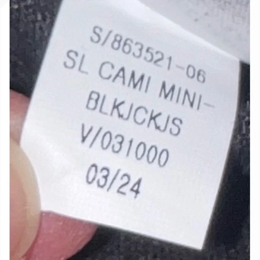 Old Navy Cami Mini Dress Womens M Black New With Tags Linen Blend Smocked Back